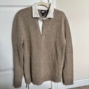 Lands' End Wool Donegal Sweater
